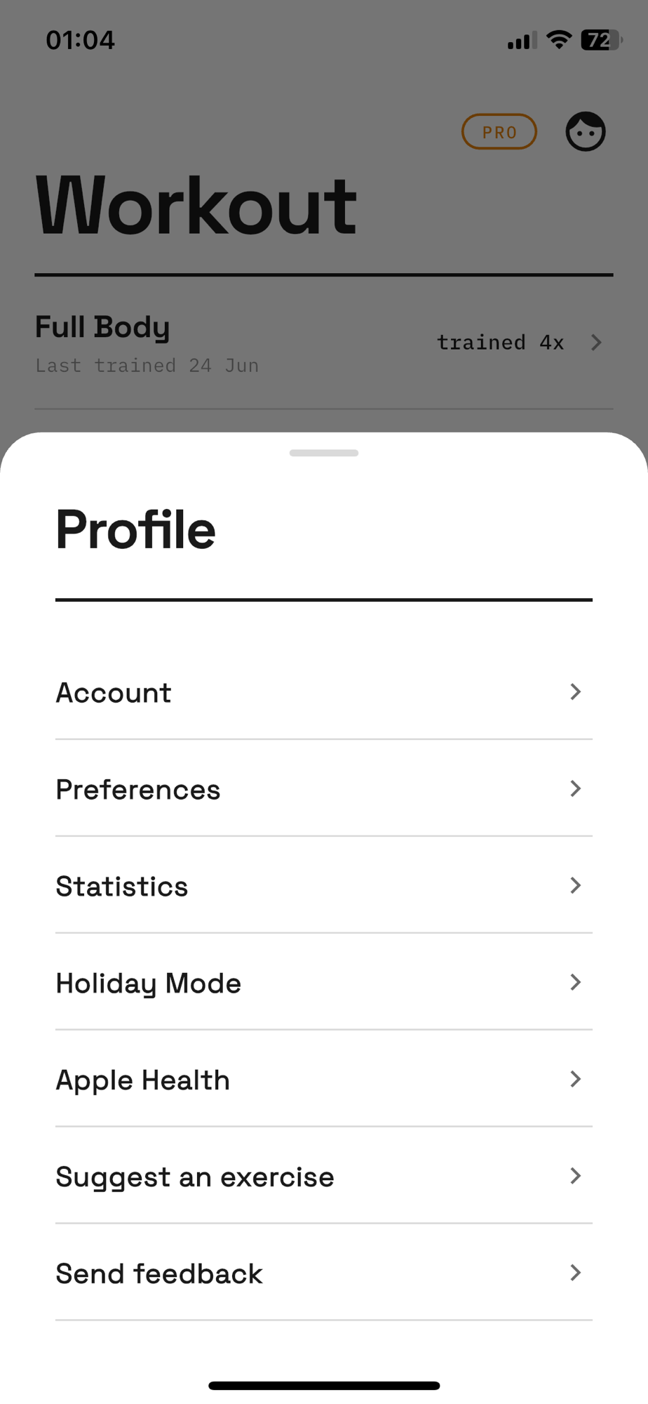 Your profile and stats